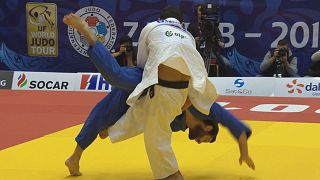 Amiran Papinashvili the star of the show at the Zagreb Judo Grand Prix