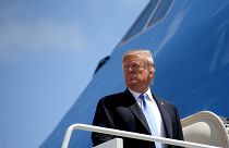 Image: President Donald Trump boards Air Force One from Joint Base Andrews