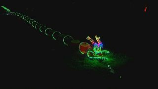 Festival degli aquiloni: giganteschi draghi luminosi accendono la notte di Taiwan