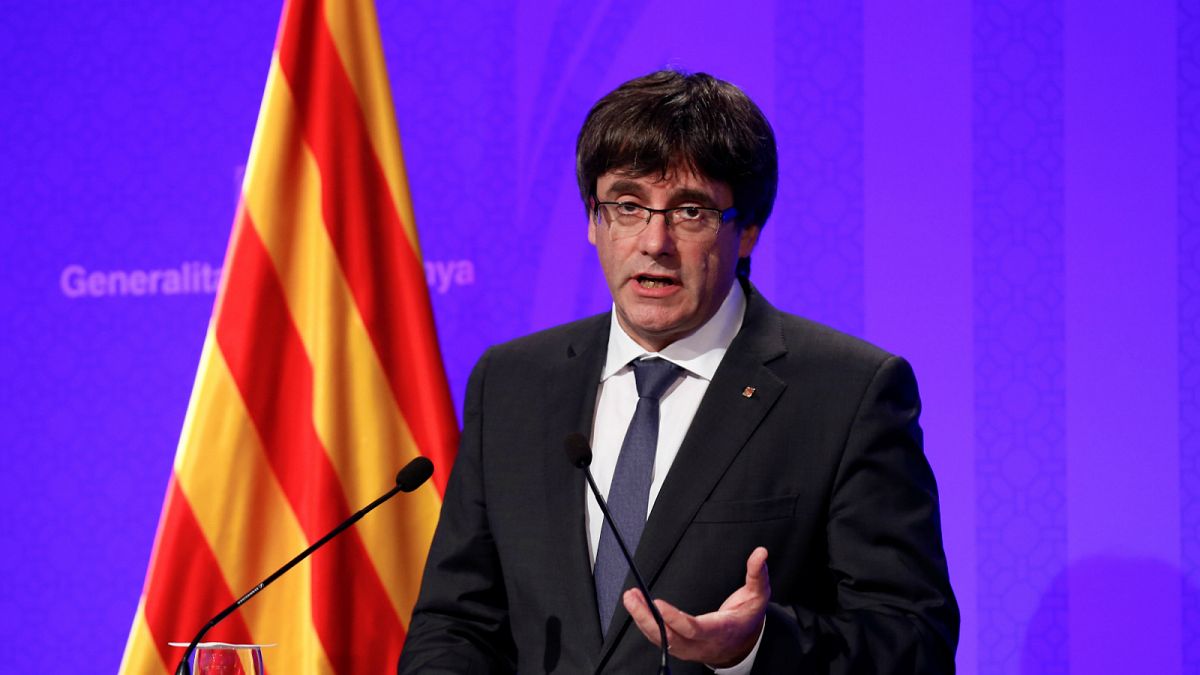 Puigdemont pide mediación a la UE y no habla de una DUI