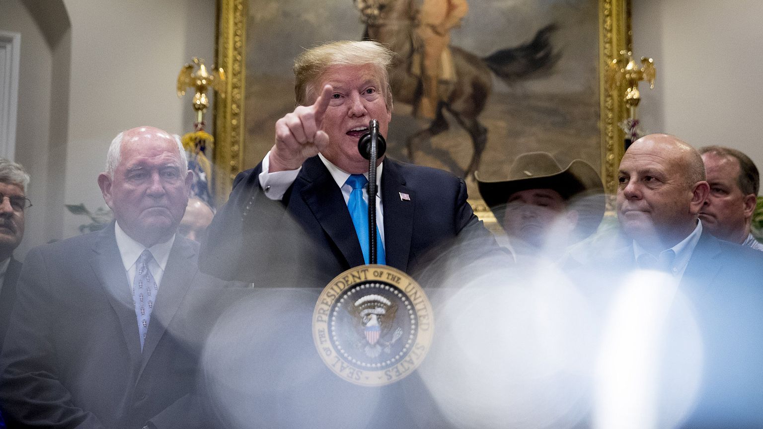 Image: Donald Trump, Sonny Perdue