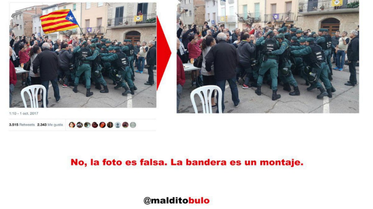 Echt oder Fake? Digitaler Bilderkrieg in Katalonien