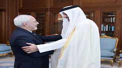 ظريف في الدوحة لأول مرة منذ وقوع الأزمة القطرية