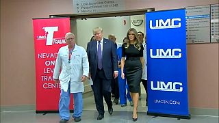 Лас-Вегас: Трамп навестил раненых