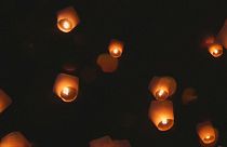Des lanternes symboles de paix dans le ciel de Taïwan