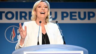 Image: Marine Le Pen is president of France's far-right National Rally part