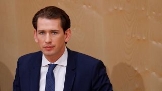 Image: Austrian Chancellor Sebastian Kurz attends a session of the Parliame