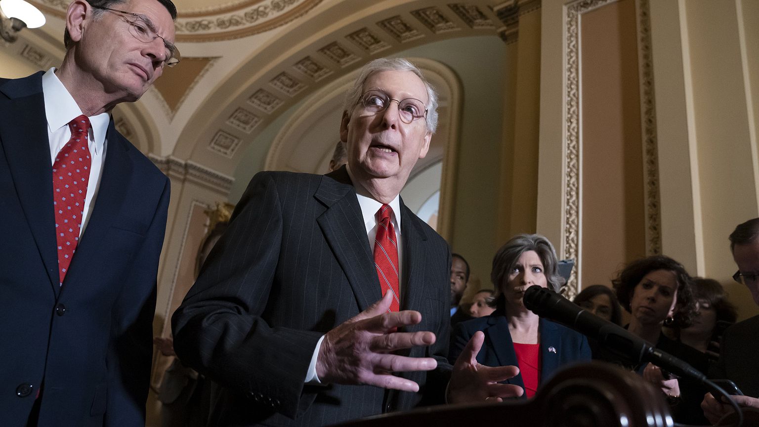 Image: Mitch McConnell, John Barrasso, Joni Ernst