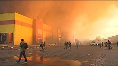 Сильный пожар в Москве