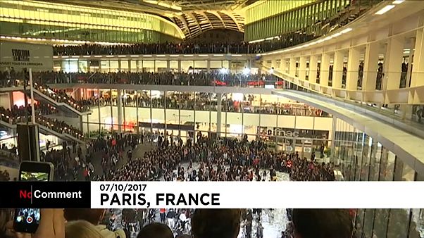Paris'te "Nuit Blanche" dansçıları Paris'te "Nuit Blanche" dansçıları