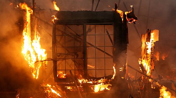 Incêndios na Califórnia destroem hotel vinícola de Santa Rosa Incêndios na Califórnia destroem hotel vinícola de Santa Rosa