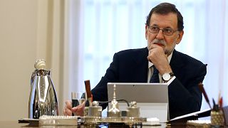 Spain's Prime Minister Mariano Rajoy says the Spanish government is to formally ask Catalan government if it has declared independence or not