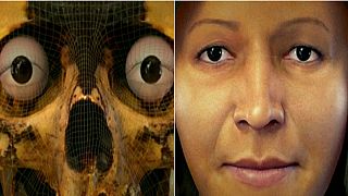 El rostro de la 'Dama de los Cuatro Tupus' en 3D