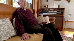 Paul Golz, former Wehrmacht soldier in Normandy during allied invasion, at 