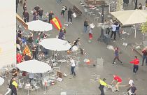Violence on sidelines of Barcelona unity demonstration