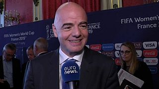 Infantino 2019 FIFA Kadınlar Dünya Kupası için Lyon'da