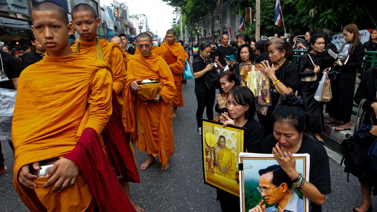 Aniversário da morte do rei Bhumibol da Tailândia