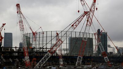 Construção do estádio olímpico de Tóquio com novas regras de segurança
