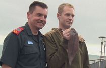 Man who accidentally swallowed live fish thanks paramedics that saved him
