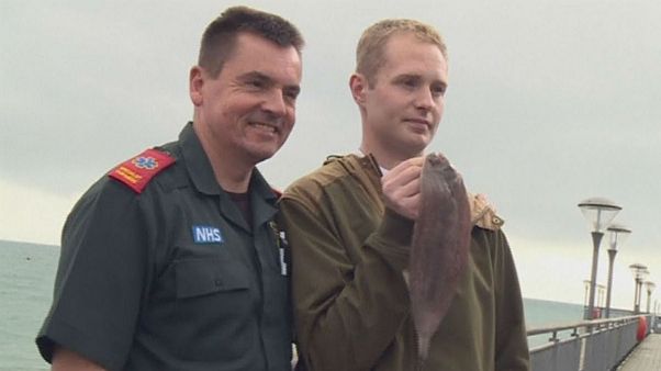 Man who accidentally swallowed live fish thanks paramedics that saved him Man who accidentally swallowed live fish thanks paramedics that saved him