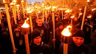 Marcha do "Dia dos Defensores" em Kiev