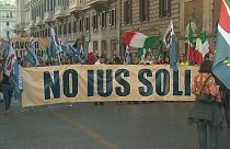 Békés tüntetés Rómában