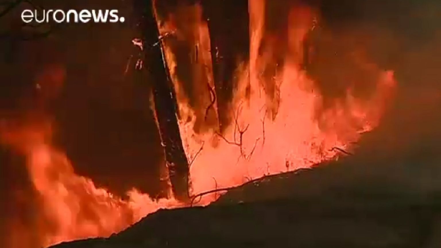 Incêndios de grandes dimensões descontrolados em Portugal