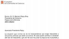 "Apreciado Presidente Rajoy" Carta completa de Carles Puigdemont al presidente del Gobierno