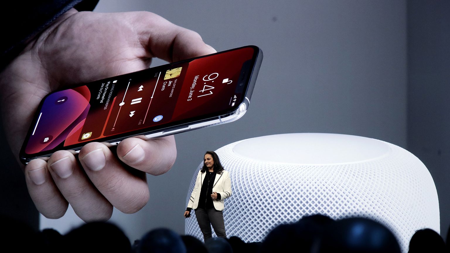 Image: Apple's Stacey Lysik speaks at the Apple Worldwide Developers Confer