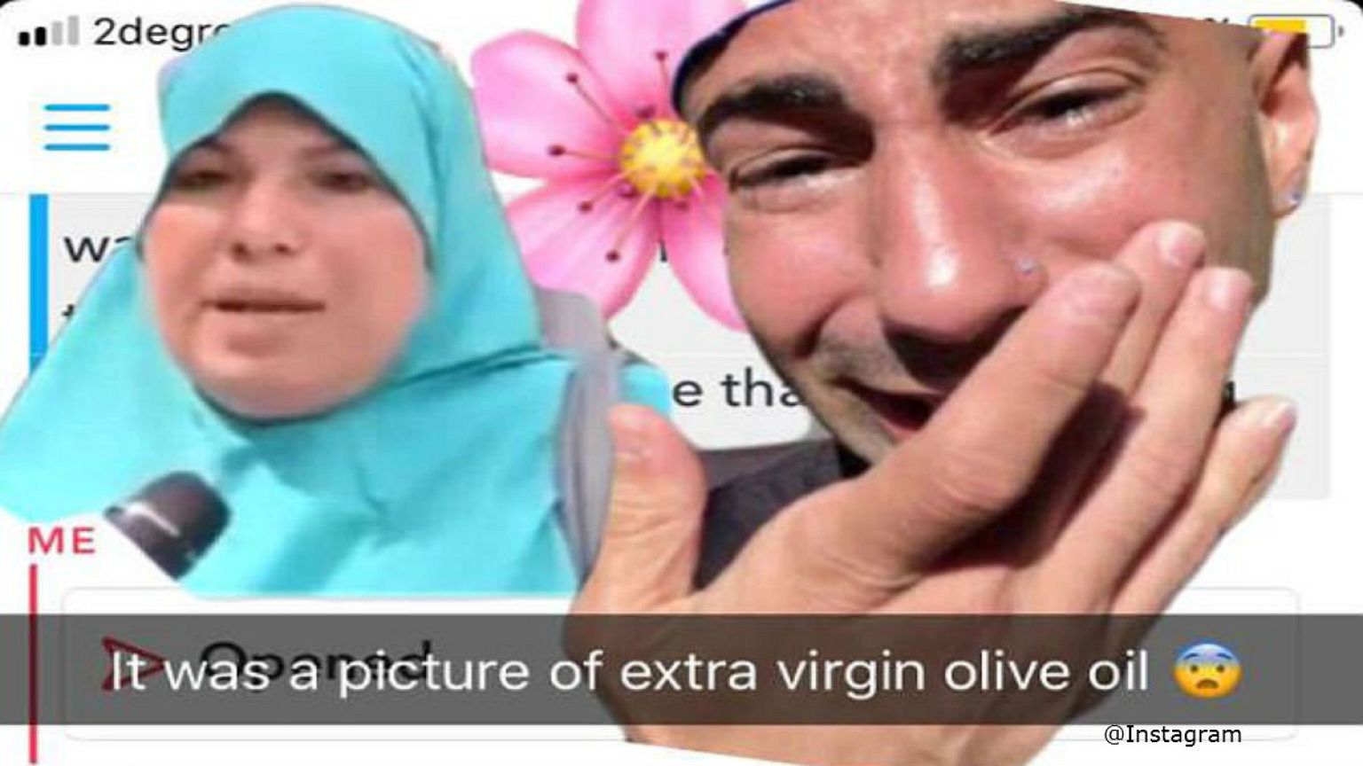 صورة لزيت زيتون طبيعي تسبب مشكلة لسيدة مسلمة