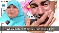 صورة لزيت زيتون طبيعي تسبب مشكلة لسيدة مسلمة