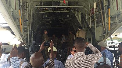US military plane lands in Mogadishu carrying tonnes of medical aid