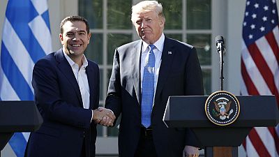 Donald Trump reçoit Alexis Tsipras à la Maison Blanche