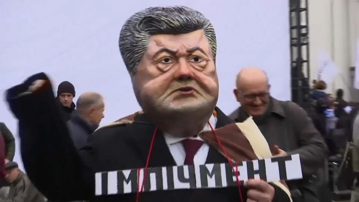 Протесты против Порошенко в Киеве