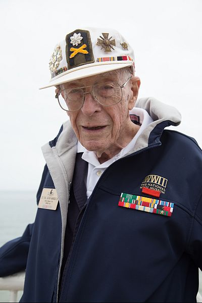 Lt. Col. Alvan Markle III, 100, in Normandy, France on June 5, 2019.