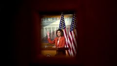 Image: House Speaker Nancy Pelosi meets with reporters at the Capitol on Ju