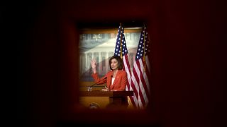 Image: House Speaker Nancy Pelosi meets with reporters at the Capitol on Ju