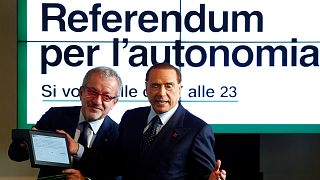 Referandum sırası İtalya'nın özerk Lombardiya bölgesinde