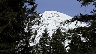 Image: Mount Rainier in Washington state on Jan. 28, 2019.