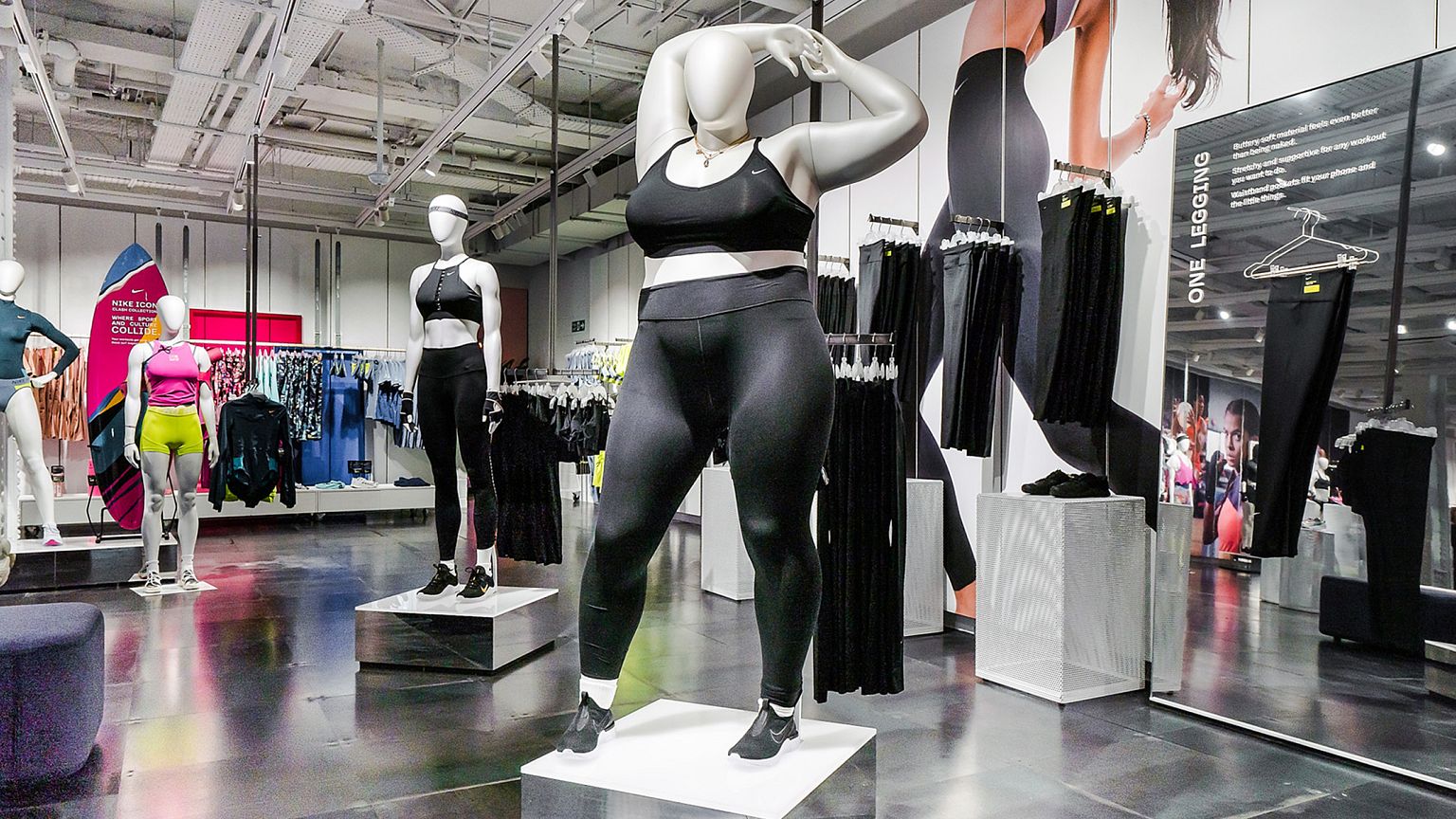 Nike introduces plus-size mannequins to London store