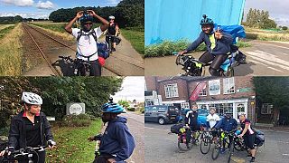 Ghanaian journalist cycles from Denmark to UK to champion safe migration