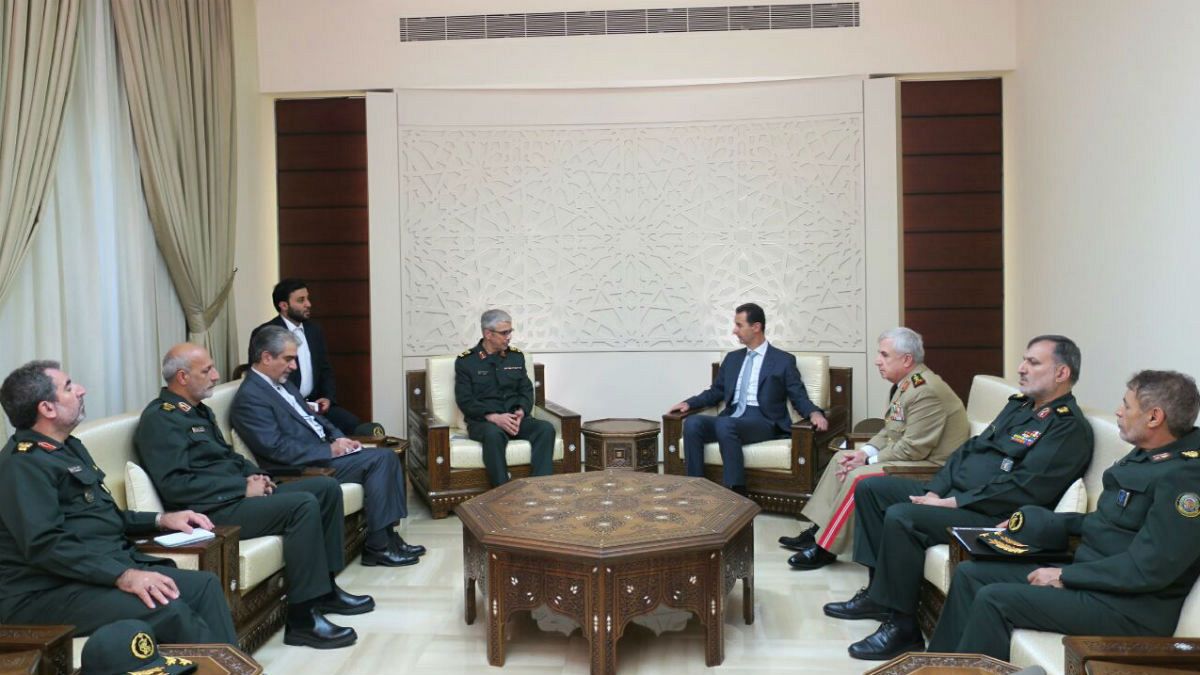 رییس ستاد کل نیروهای مسلح ایران در دمشق؛ دیدار با بشار اسد و مقامات بلندپایه