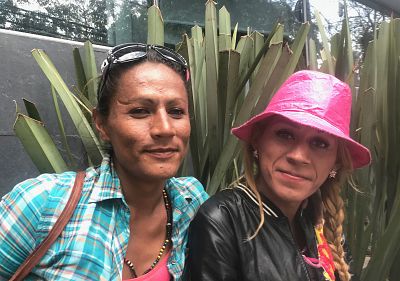 Roxana Hernandez, right, a transgender woman who was part of the caravan of Central American migrants, died in ICE custody at a hospital in Albuquerque, New Mexico, on May 25, 2018.