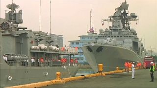 Российские корабли прибыли на Филиппины