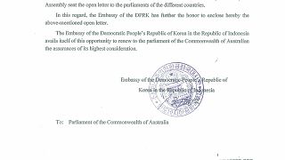 North Korea wrote letter to Australia asking for help against US