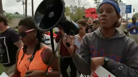 Neo-nazi "Free speech" event at Florida University goes ahead amid protests