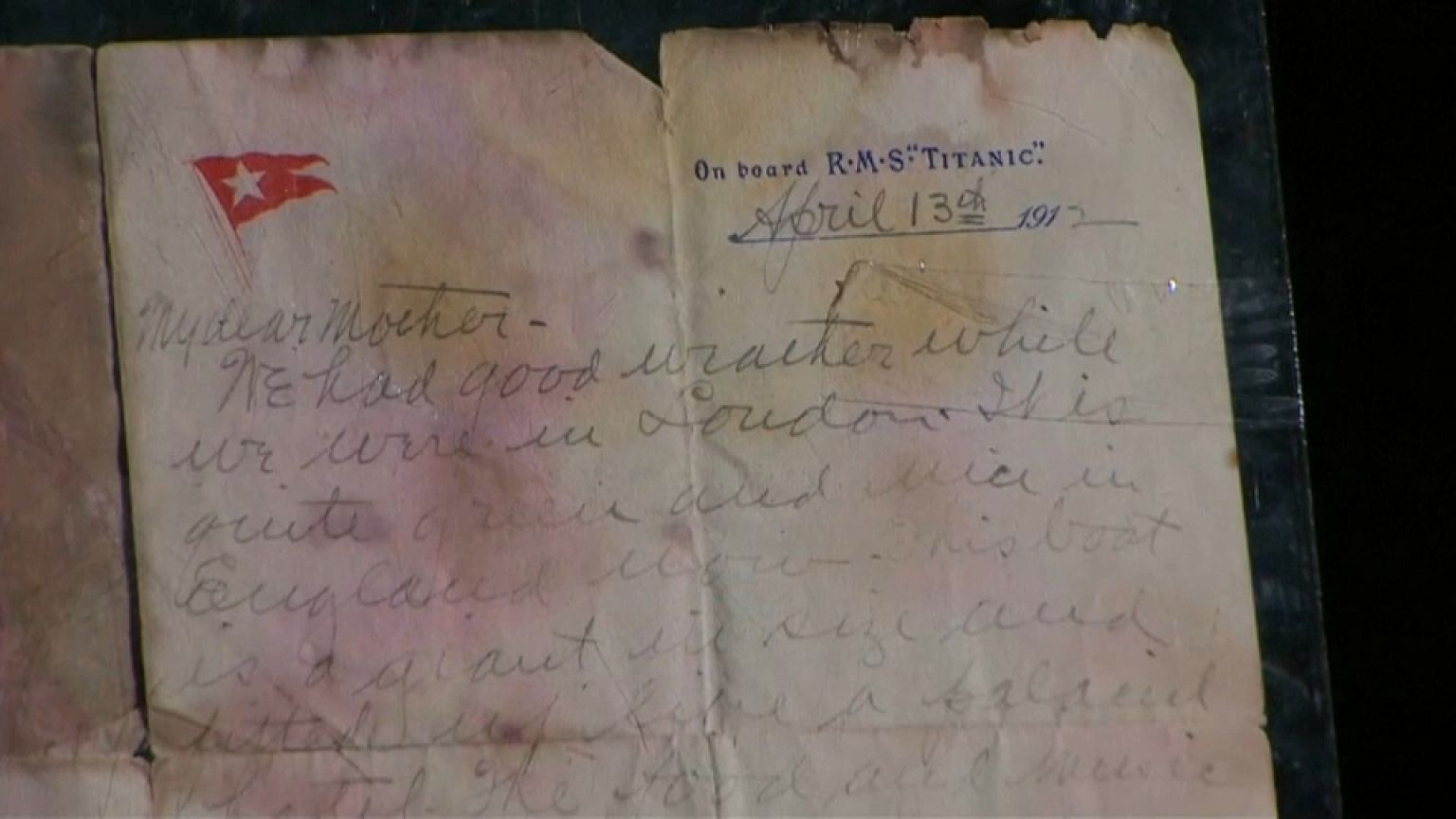 Rare letter by Titanic victim to his mother, is to be auctioned in the UK