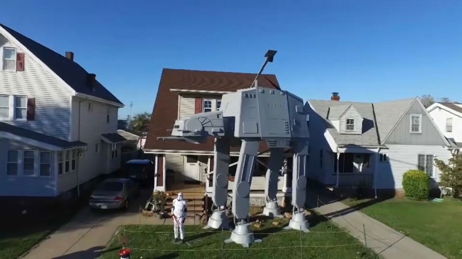 "Star Wars" im Vorgarten