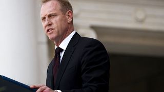 Image: Acting Secretary of Defense Patrick Shanahan speaks during a Memoria