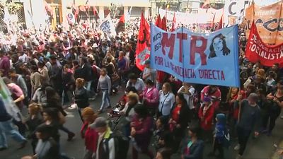 Demonstrators in Buenos Aires demand answers about death of Argentine protester